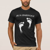 Barefoot uitvoeren t-shirt (Voorkant)
