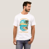 Barefoot & Unbothered Summer Beach Draag T-shirt (Voorkant volledig)