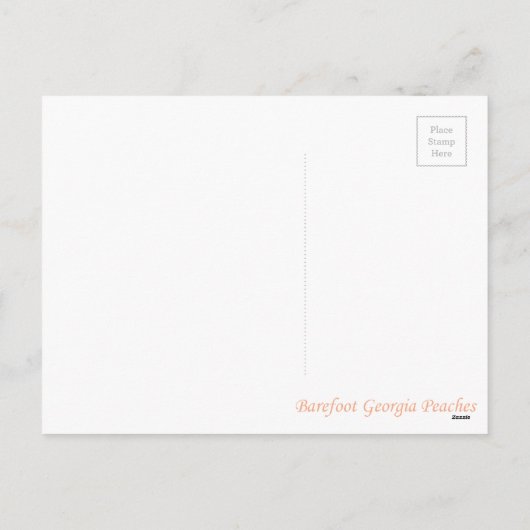 Barefoot voor het Feestdagen Briefkaart (Achterkant)