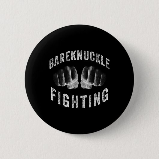 Bareknuckle Fighting Knockout Ronde Button 5,7 Cm (Voorkant)