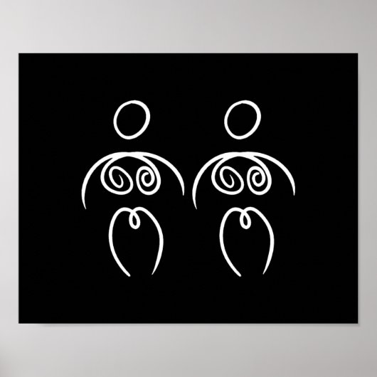 Barelines Poster voor vrouwen en vrouwen (Voorkant)