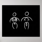 Barelines Poster voor vrouwen en vrouwen (Voorkant)