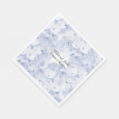 Barely Blue Hydrangea Wedding Paper Napkins Servet (Hoek)