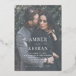 Barely Daar Shades - Fotobruiloft Folie Uitnodiging