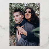 Barely Daar Shades - Fotobruiloft Folie Uitnodiging (Achterkant)