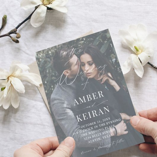 Barely Daar Shades - Fotobruiloft Kaart