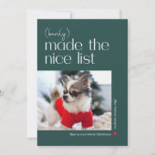 Barely Made It Bewerkbare Kleur Vakantiefotokaart Feestdagenkaart (Voorkant)