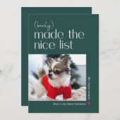 Barely Made It Bewerkbare Kleur Vakantiefotokaart Feestdagenkaart (Voorkant / Achterkant)