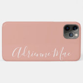 Barely Pink Personalized Case-Mate iPhone Case (Achterkant (horizontaal))