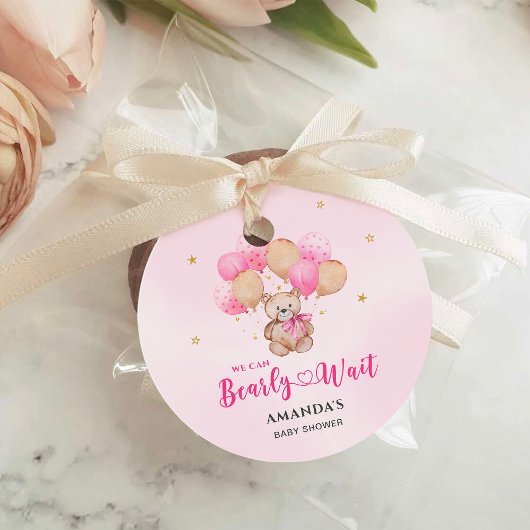 Barely Wait Baby Shower Bedankjes Labels