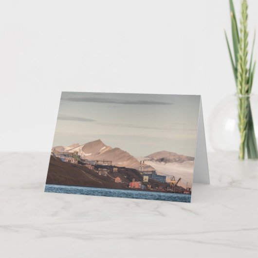Barentsburg Spitsbergen Svalbard Kaart (Voorkant)