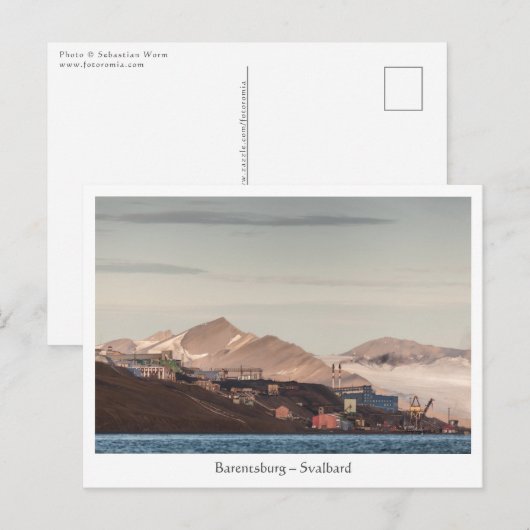 Barentsburg Svalbard Briefkaart (Voorkant / Achterkant)