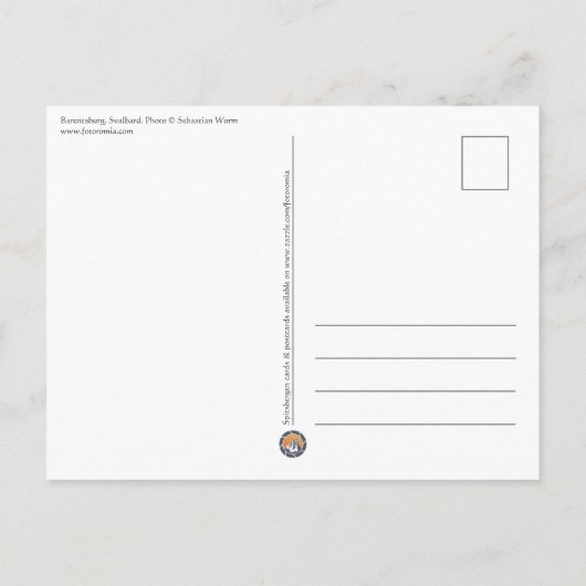 Barentsburg Svalbard Briefkaart (Achterkant)