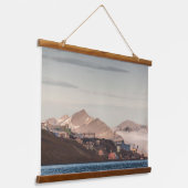 Barentsburg Svalbard Hangend Wandkleed (Gebogen)