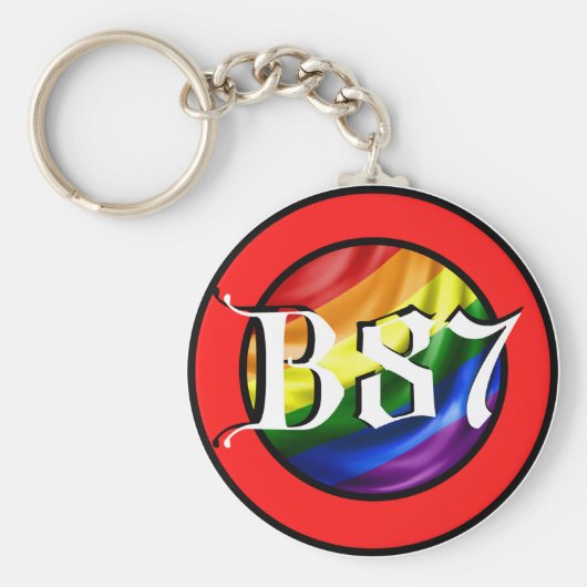 Bareth87 Pride Logo Sleutelhanger (Voorkant)