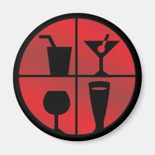BarFanatic.com Magnet - Cirkel