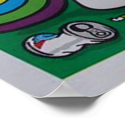 Barfing Unicorn Poster (Hoek)