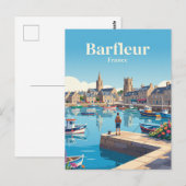 Barfleur Frankrijk Briefkaart (Voorkant / Achterkant)