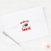 BARFLY Geschreven in het script voor Thaise taal Ronde Sticker (Envelop)
