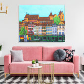 Barfusserplat Rendez-vous Canvas Print (Insitu (Woonkamer))