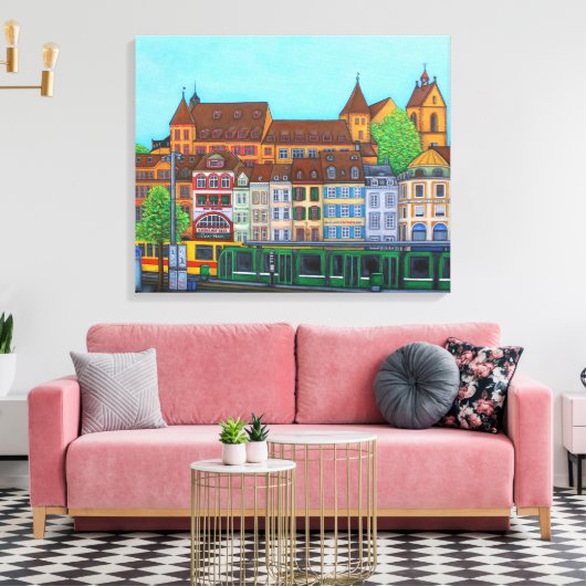 Barfusserplat Rendez-vous Canvas Print (Insitu (Woonkamer))