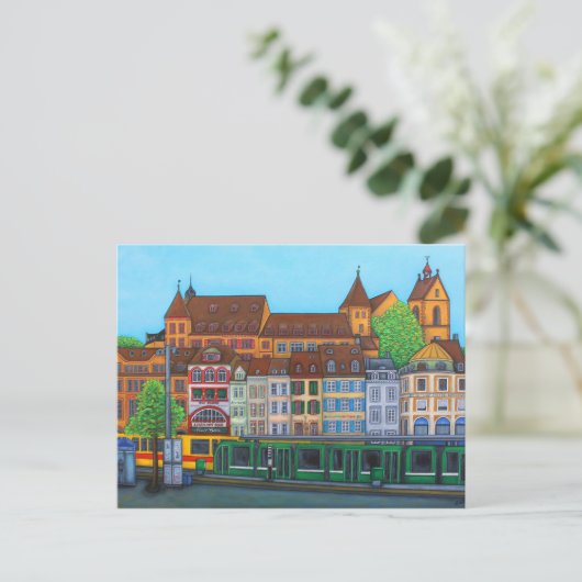 Barfüsserplatz Rendez-vous Briefkaart by Lisa Lore (Staand voorkant)