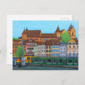 Barfüsserplatz Rendez-vous Briefkaart by Lisa Lore (Voorkant / Achterkant)