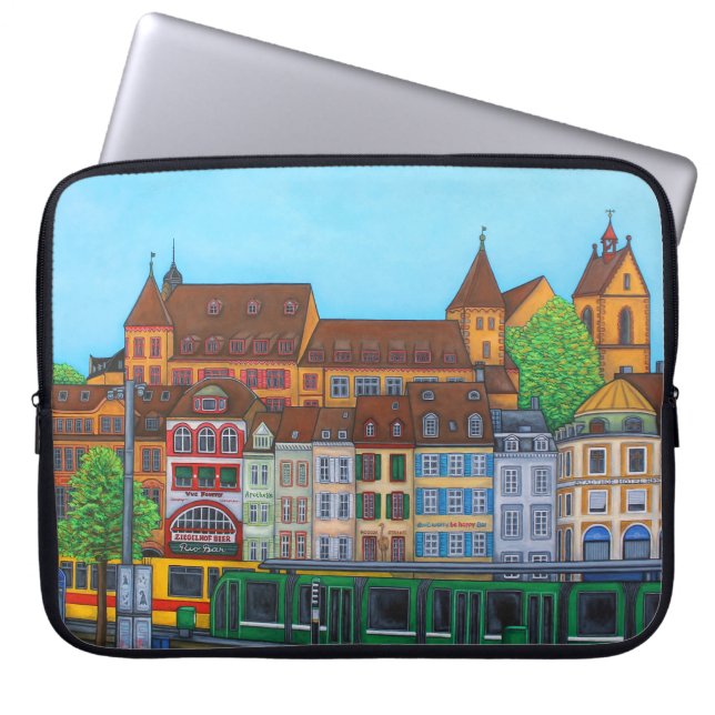 Barfüsserplatz Rendez-vous-laptophoes Laptop Sleeve (Voorkant)