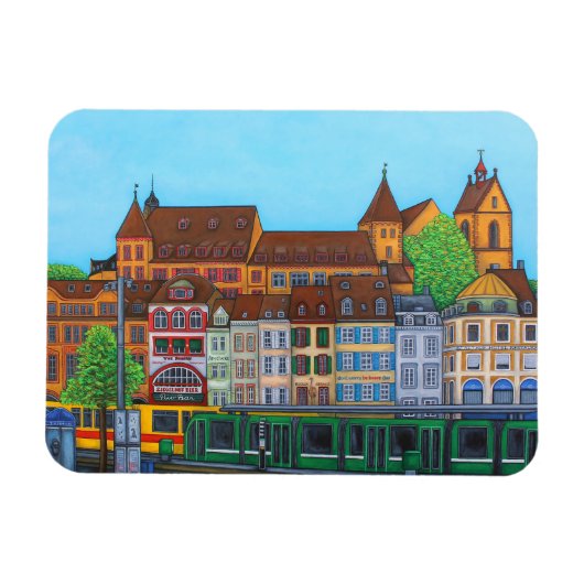 Barfüsserplatz Rendez-vous Magnet van Lisa Lorenz Magneet (Horizontaal)