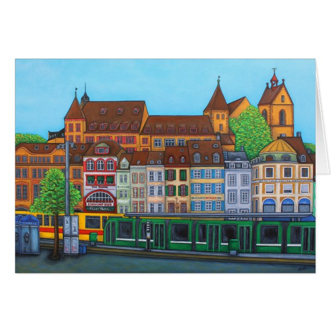 Barfüsserplatz Wenskaart van Lisa Lorenz (Voorkant Horizontaal)