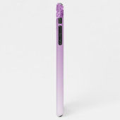 BARGAIN Budget Gepersonaliseerd Unicorn Paars Glit iPhone Hoesje (Linkerkant)