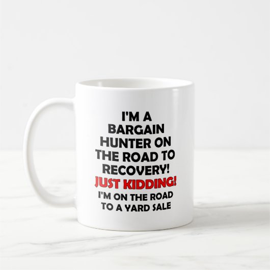 Bargain Hunter Funny Mug Koffiemok (Links)