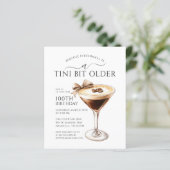 BARGAIN Tini bit Oudere Martini 100e verjaardag (Staand voorkant)