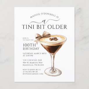 BARGAIN Tini bit Oudere Martini 100e verjaardag
