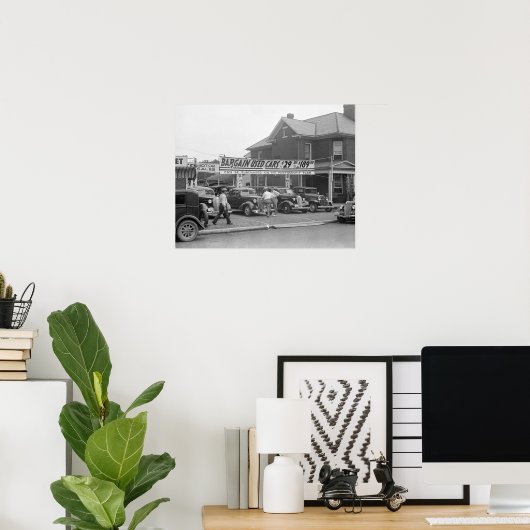 Bargain used Cars, 1938.  foto Poster (Thuiskantoor)