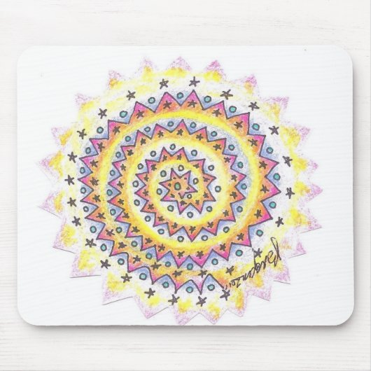 BargasArtworks Mystery Mandala Mousepad Muismat (Voorkant)