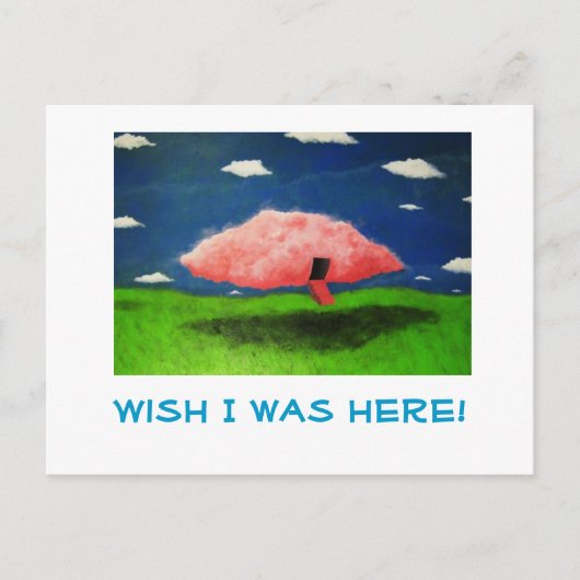 BargasArtworks Pink Cloud Briefkaarten (Voorkant)