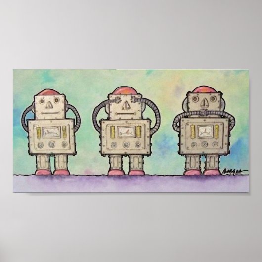 BargasArtworks Robots Print (Voorkant)