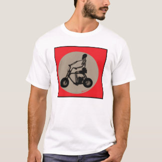 BargasArtworks Skelet op Minibike-Shirt T-shirt