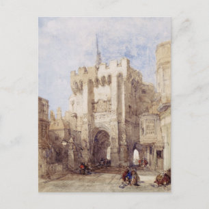 Bargate poortwachterswoning in Southampton City Briefkaart
