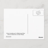 Barge aan de Mississippi Briefkaart (Achterkant)