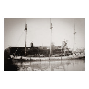 Barge Angus Smith Belle Marine City MI Foto Afdruk