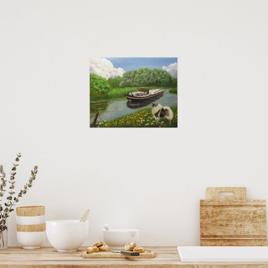 "Barge Dog" Art Print (Keuken)