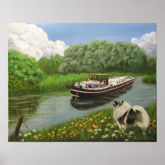 "Barge Dog" Art Print (Voorkant)