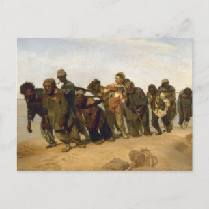 Barge Haulers op de Volga Briefkaart