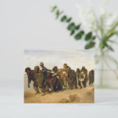 Barge Haulers op de Volga Briefkaart (Staand voorkant)