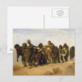 Barge Haulers op de Volga Briefkaart (Voorkant / Achterkant)