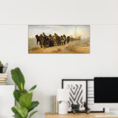 Barge Haulers op de Volga Poster (Thuiskantoor)