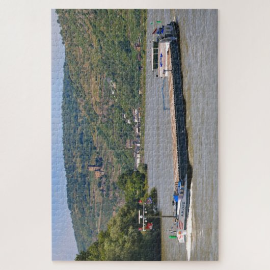 Barge op de Rijn 2 Legpuzzel (Verticaal)