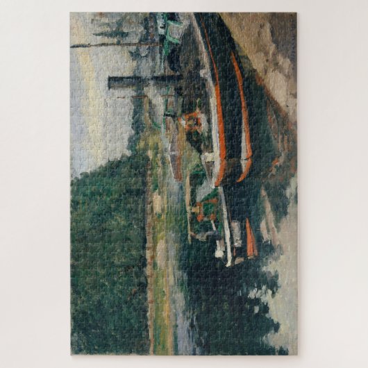 Barges te Pontoise (1876), ingediend door Camille  Legpuzzel (Verticaal)